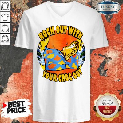 Top Crocs Rock Out With Your Croc Out V-neck