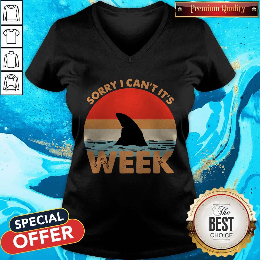 Top Sorry I Can’t It’s Week Vintage V-neck Top Sorry I Can’t It’s Week Vintage V-neck
