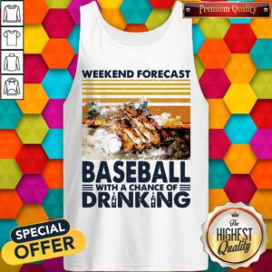 Weekend Forecast Baseball With A Chance Of Drinking Tank Top