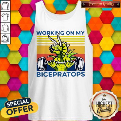 Working On My Bicepratops Vintage Tank Top
