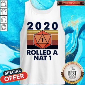 Alternative view of 2020 Rolled A Nat 1 Black Lives Matter Vintage Retro Shirt
