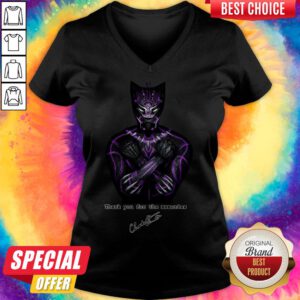 Alternative view of Actor Chadwick Boseman The Black Panther Marvel Shirt