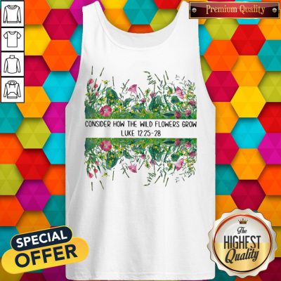 Alternative view of Awesome Consider How The Wild Flowers Grow Luke Shirt