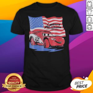 Car Lightning McQueen American Flag Shirt