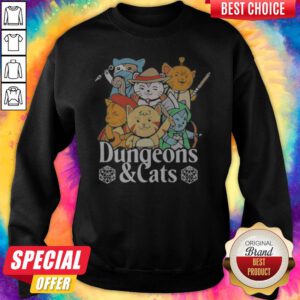 Alternative view of Cute Dungeons And Cats Game Characters Art Shirt