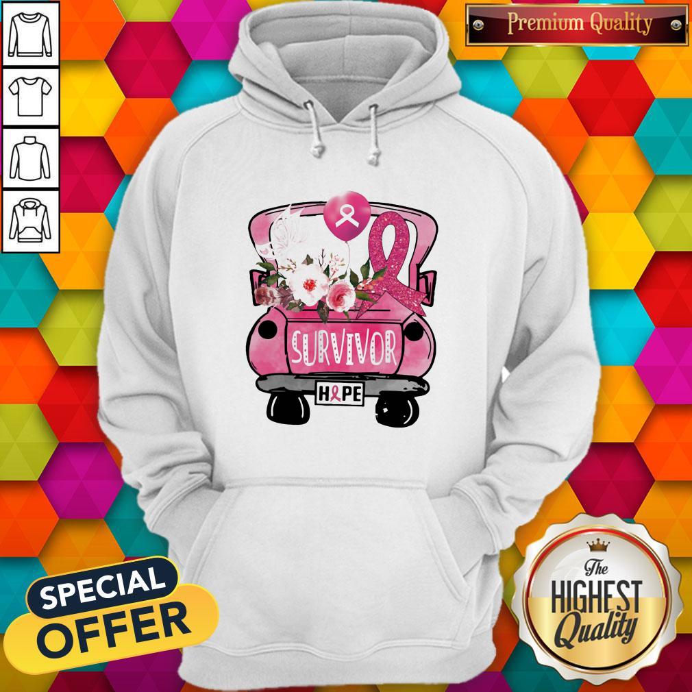 Cute Survivor Hope Breast Cancer Awareness Shirt - Image 4