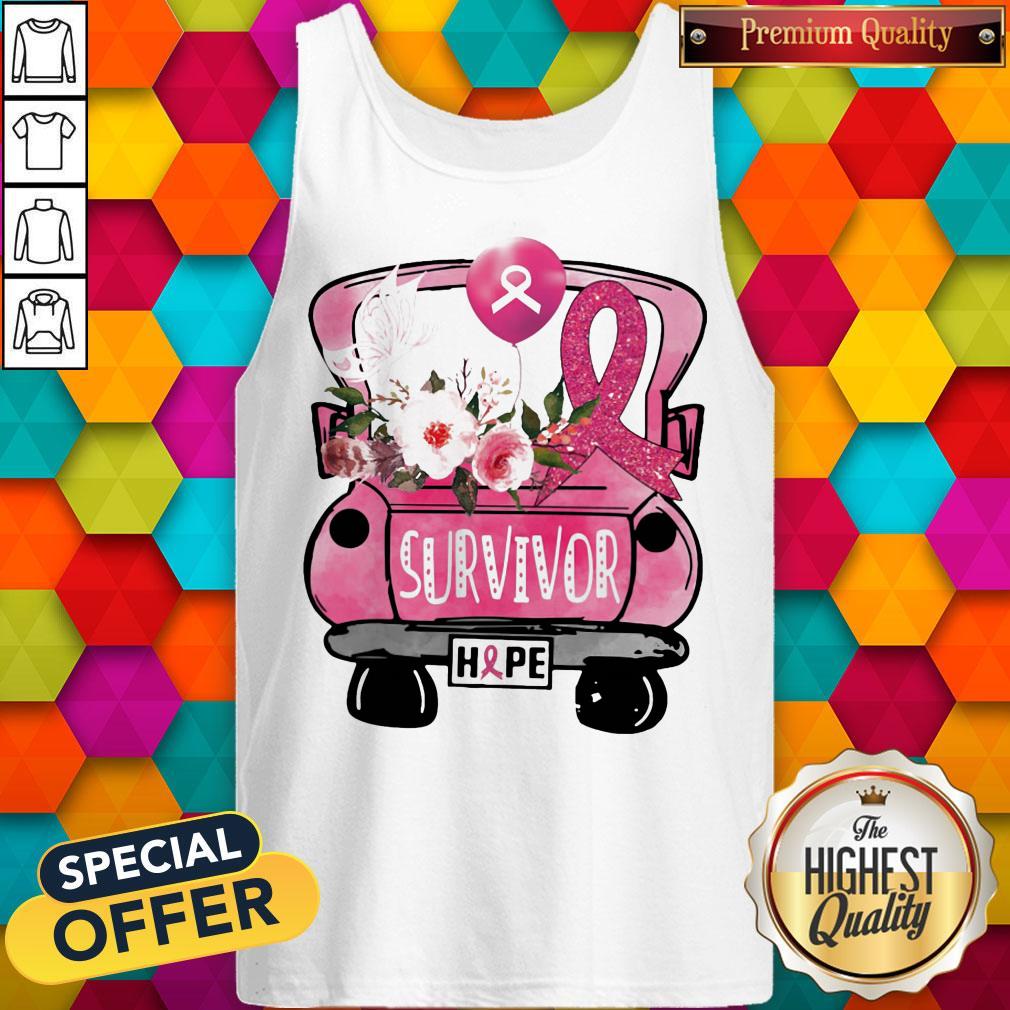 Cute Survivor Hope Breast Cancer Awareness Shirt - Image 2