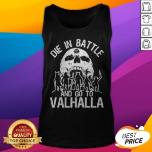 Alternative view of Die Battle And Go To Valhalla Skull Shirt