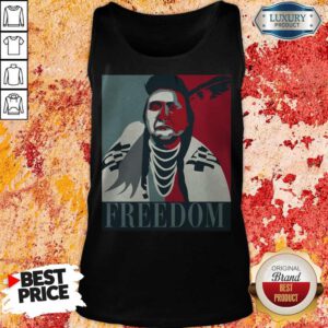 Alternative view of Funny Freedom Man Flag Shirt