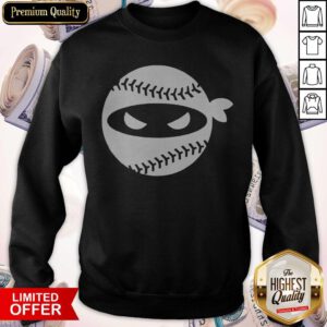 Alternative view of Funny Pitching Ninja Onesie Baseball Shirt
