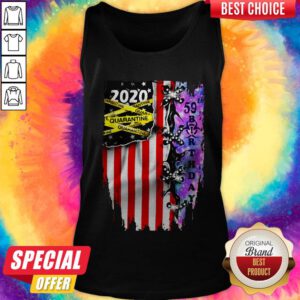 Alternative view of Grateful 59 Birthday 2020 Quarantine American Flag Shirt