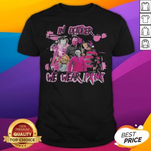 Horror Breast Cancer In October We Wear Pink Halloween Shirt