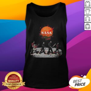 Alternative view of Horror Characters Nasa Logo Halloween Shirt