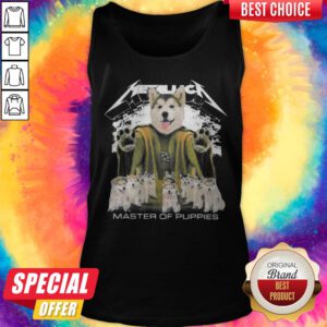 Alternative view of Husky Metallica Master Of Puppies Shirt