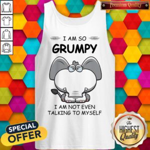 Alternative view of I Am So Grumpy I Am Not Even Talking To Myself Elephant Shirt