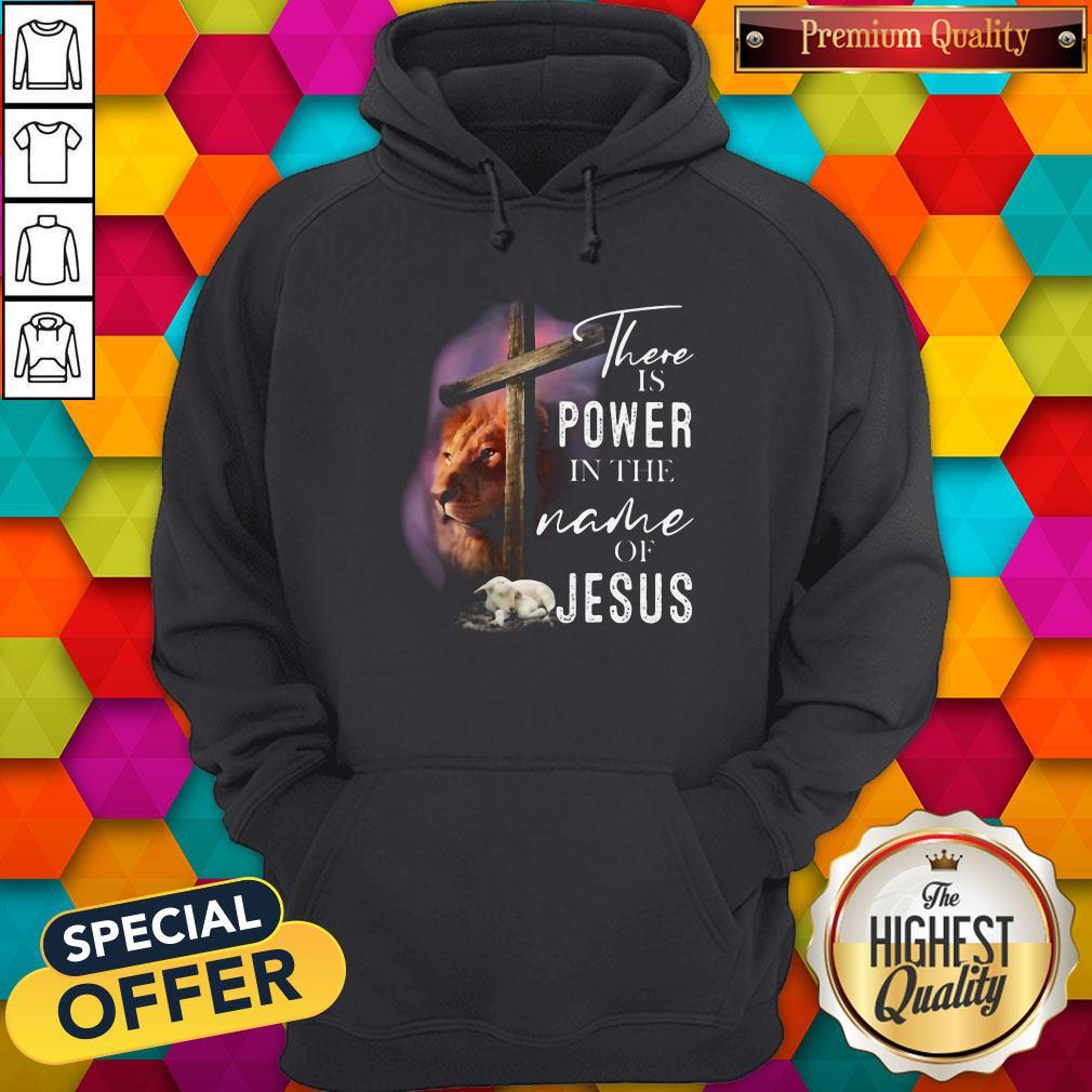 Lion And Goat There Is Power In The Name Of Jesus Shirt - Image 4