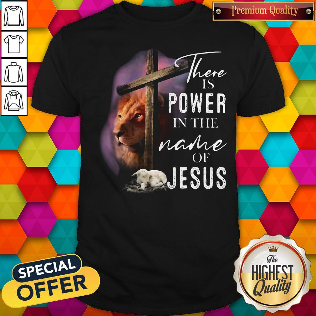 Lion And Goat There Is Power In The Name Of Jesus Shirt