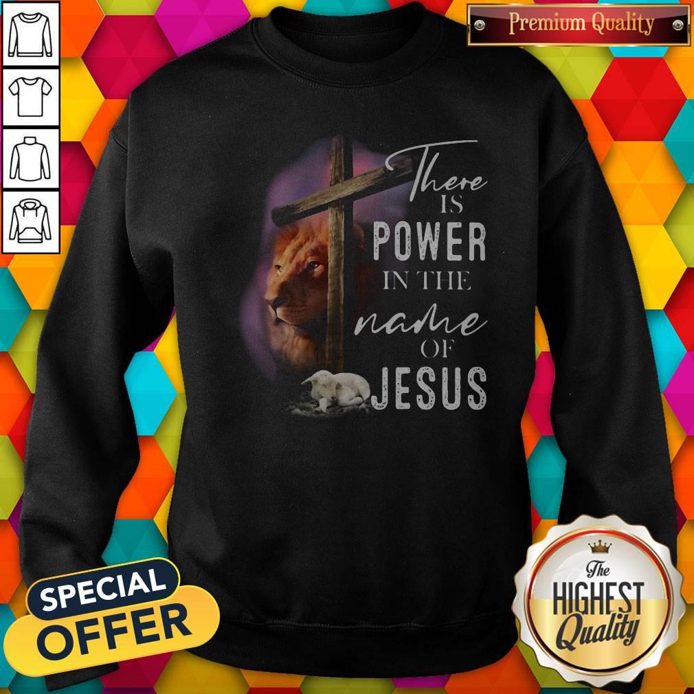 Lion And Goat There Is Power In The Name Of Jesus Shirt - Image 5