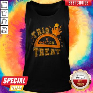Alternative view of Math Teacher Trig Or Treat Student School Halloween Shirt