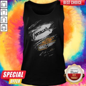 Alternative view of Metallica Motor Harley Davidson Cycles Blood Inside Me Shirt