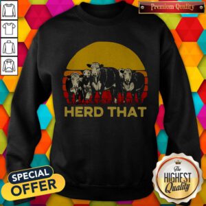 Alternative view of Nice Cow Herd That Vintage Retro Shirt