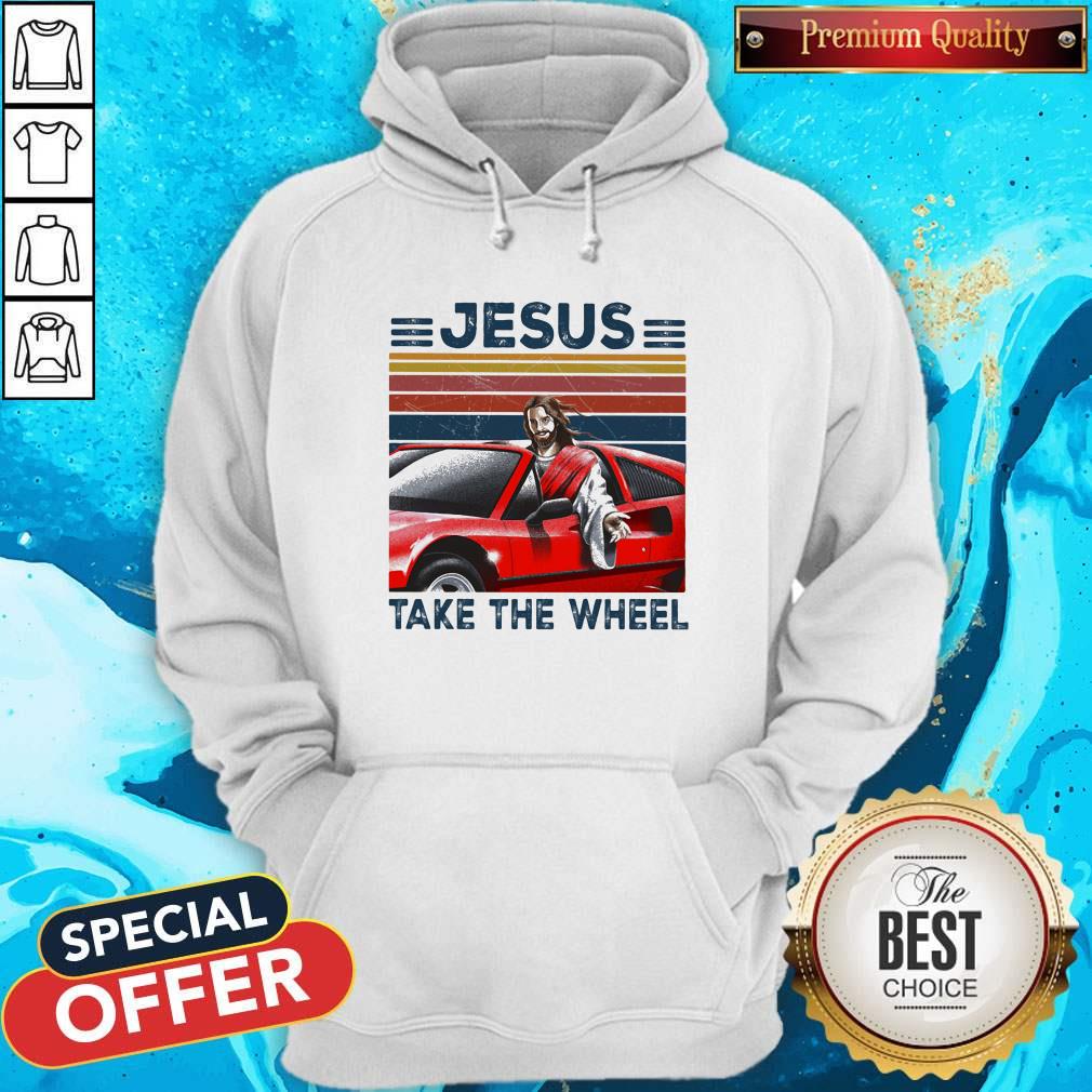 Nice Jesus Take The Wheel Car Vintage Retro Shirt - Image 4