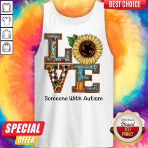 Alternative view of Nice Love Someone With Autism Sunflower Pumpkin Shirt