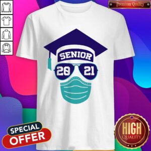 Nice Senior 2021 Sunglasses Mask Graduation Shirt