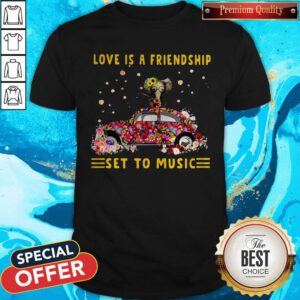 Official Love Is A Friendship Set To Music Elephant Hippie Shirt