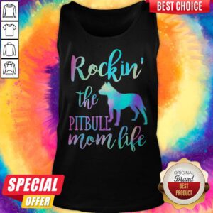 Alternative view of Official Rockin The Pitbull Mom Life Shirt
