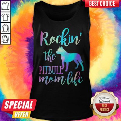 Alternative view of Official Rockin The Pitbull Mom Life Shirt