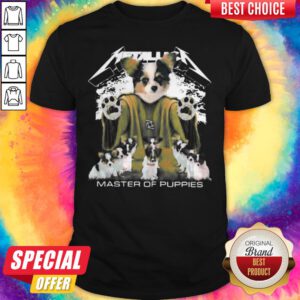Papillon Puppy Metallica Master Of Puppies Shirt