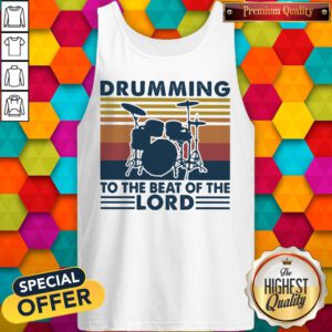 Alternative view of Premium Drumming To The Beat Of The Lord Vintage Retro Shirt