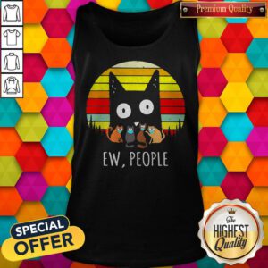 Alternative view of Premium Ew People Cat Vintage Retro Shirt