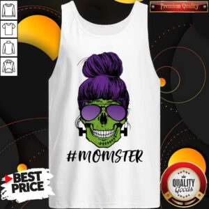Alternative view of Premium #Momster Skull Lady Shirt