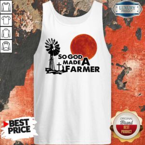 Alternative view of Premium So God Made A Farmer Sunset Shirt