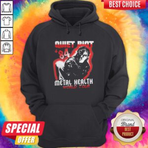 Alternative view of Quiet Riot 84 Mental Health World Tour Halloween Shirt