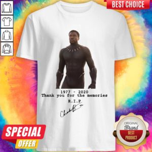Rip Black Panthers Chadwick Boseman 1977-2020 Shirt