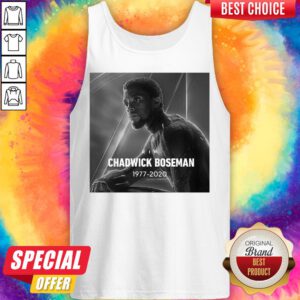 Alternative view of Rip Chadwick Boseman Black Panther 1977-2020 Thank You For The Memories Signature Shirt