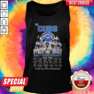 Alternative view of The Chicago Cubs 144th Anniversary 1876 2020 Thank You For The Memories Signatures Shirt