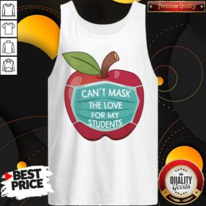 Alternative view of Top Can't Mask The Love For My Students Apple Shirt