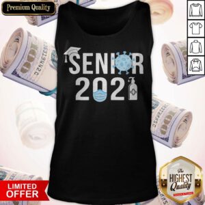 Alternative view of Top Senior 2020 Student Mask Hand Sanitizer Shirt