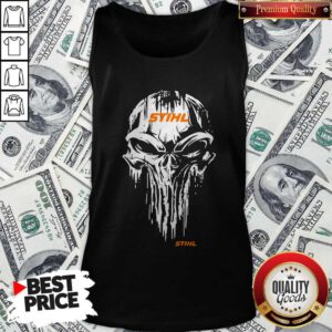 Alternative view of Top Skull Stihl Logo Halloween Shirt