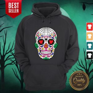 Colorful Mexican Sugar Skull Day Of The Dead Hoodie