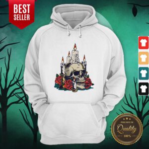 Day Of The Dead With Roses Vintage Skull Hoodie