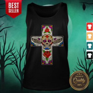 Jesus Sugar Skull Dia De Muertos Day Of Dead Tank Top