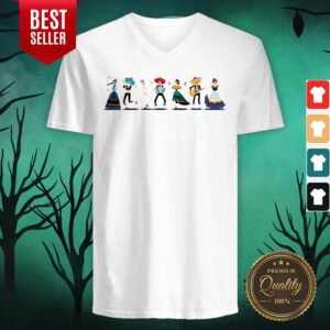 Day Of The Dead Skeleton Party V-neck