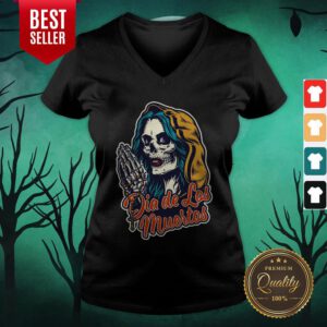 Day Of The Dead Girl Skull Dia De Los Muertos V-neck