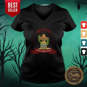 Day Of The Dead Tequila Mexican Holiday V-neck