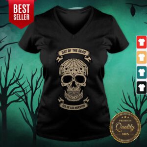 Day Of The Dead Dia De Los Muertos Sugar Skull V-neck